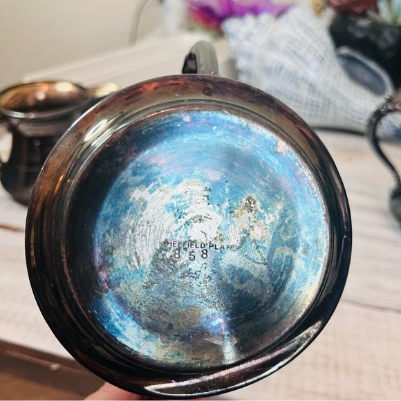 🌻5for25🌻 VTG SILVER SHEFFIELD PLATE TEAPOTS - Picture 8 of 12